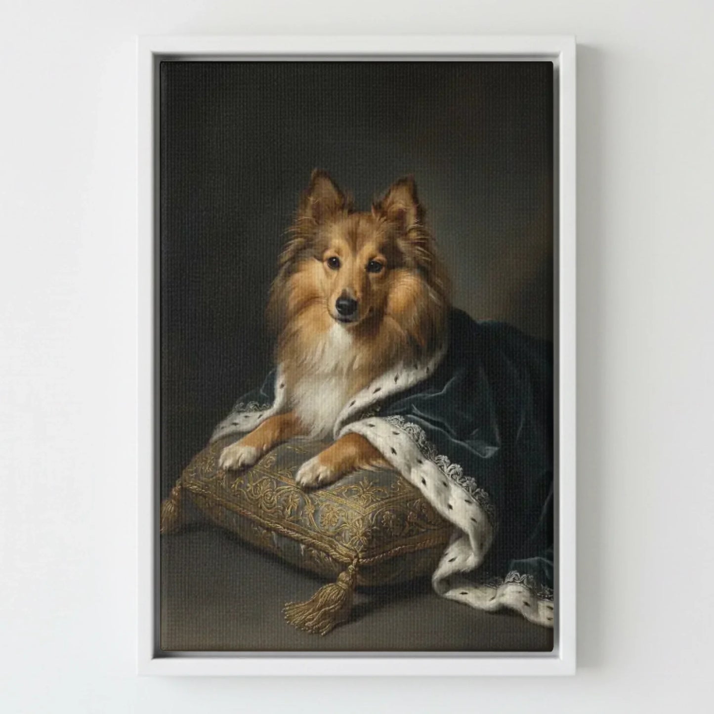Framed Canvas White Mockup Frontal