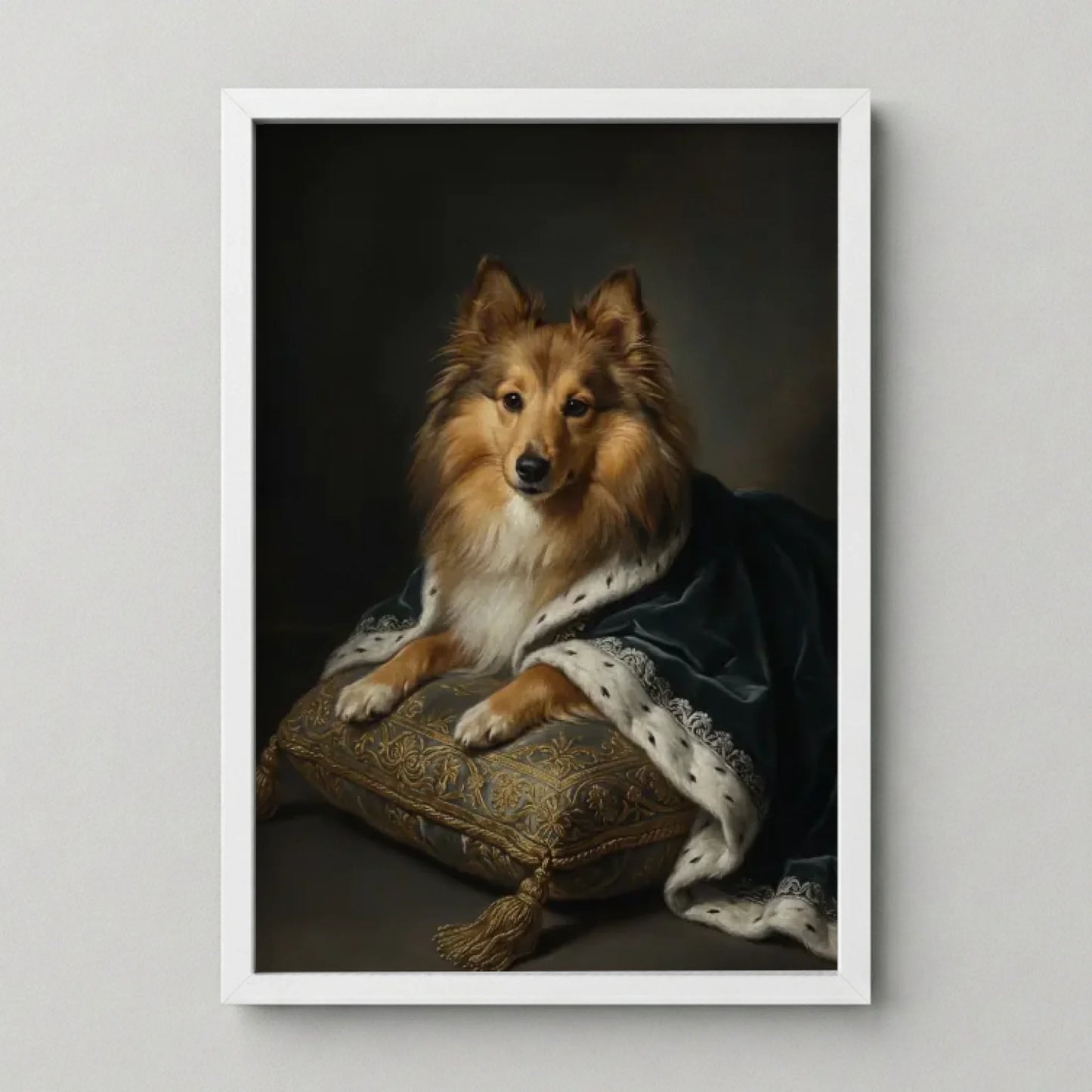Poster Framed White Mockup