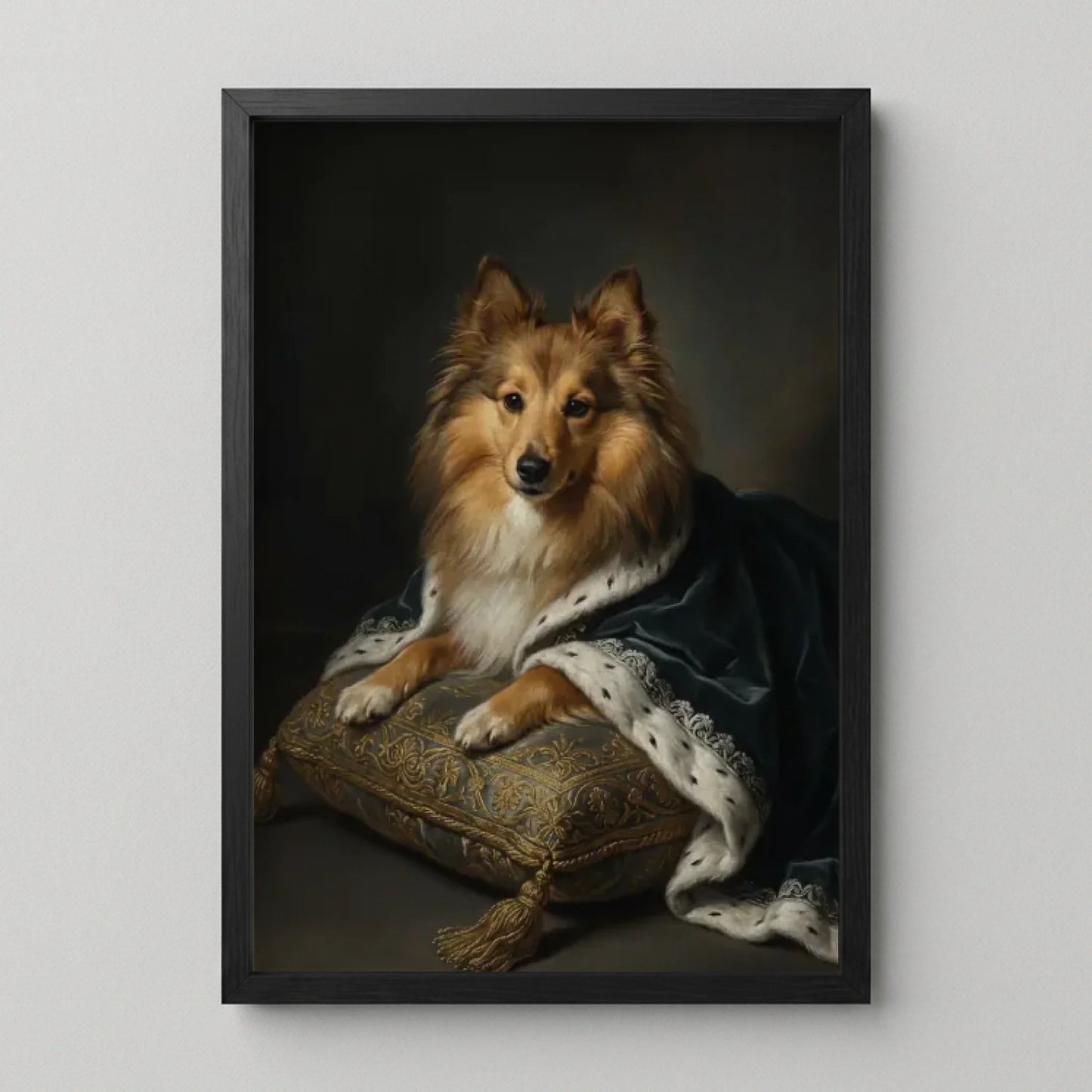 Poster Framed Black Mockup