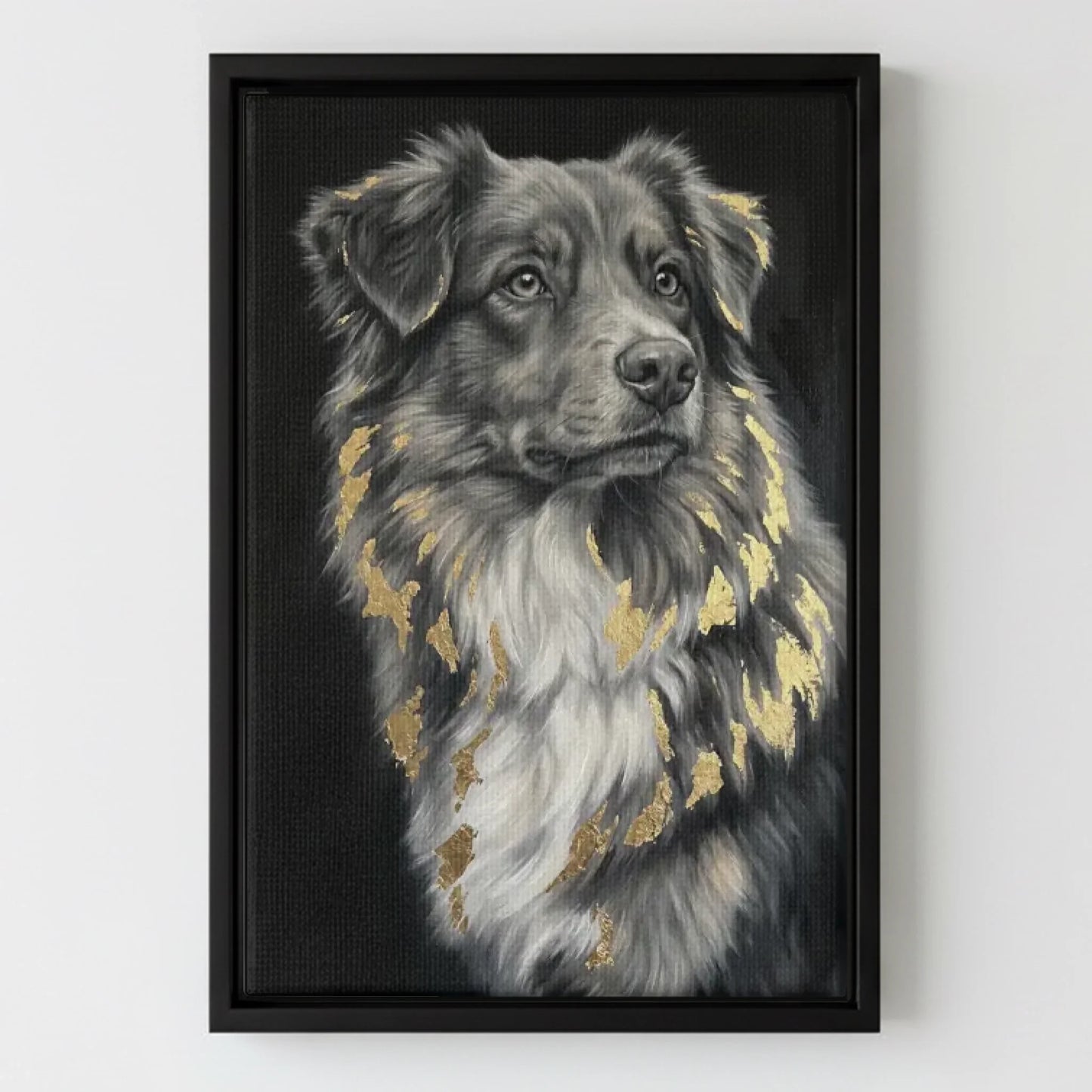Framed Canvas Black Mockup Frontal