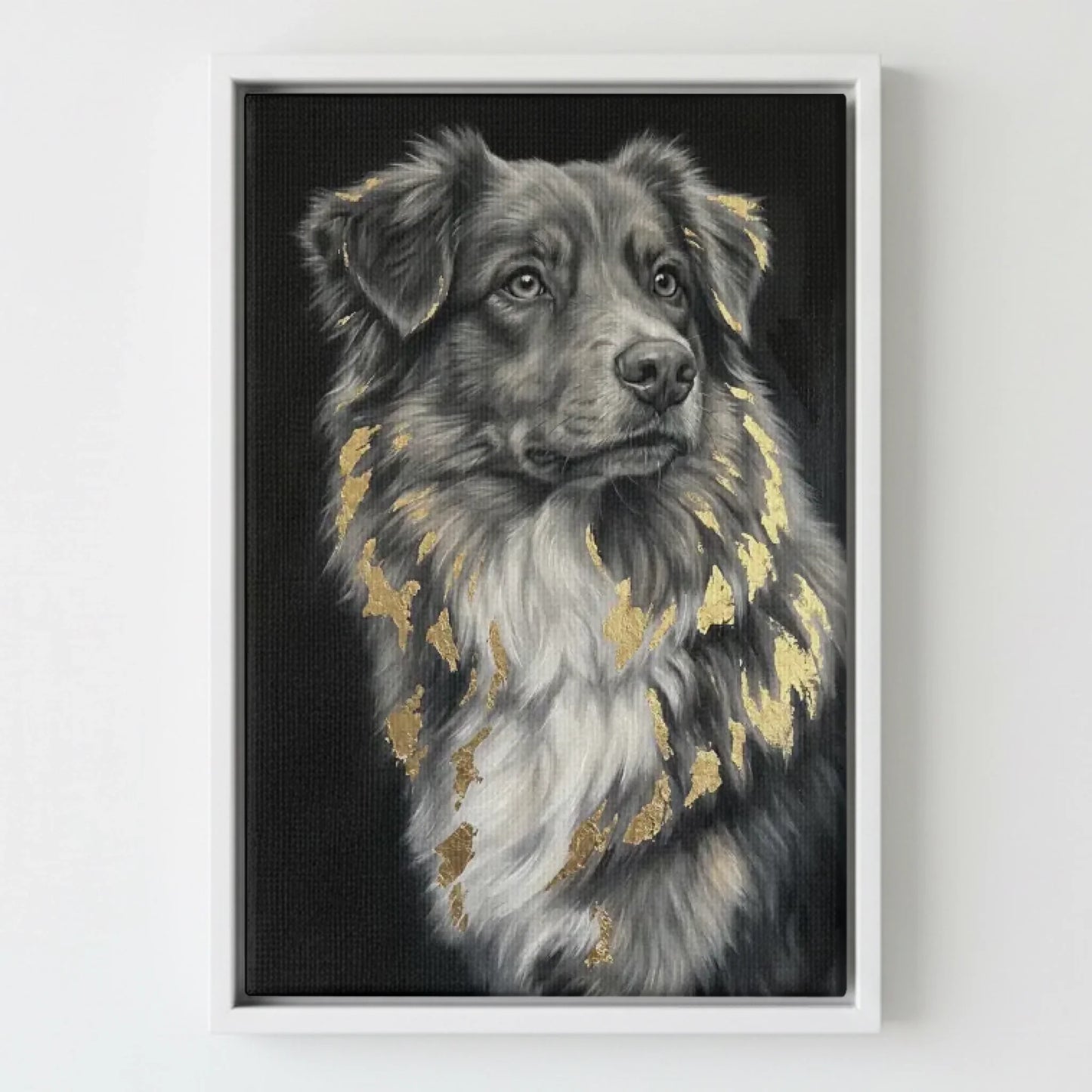 Framed Canvas White Mockup Frontal
