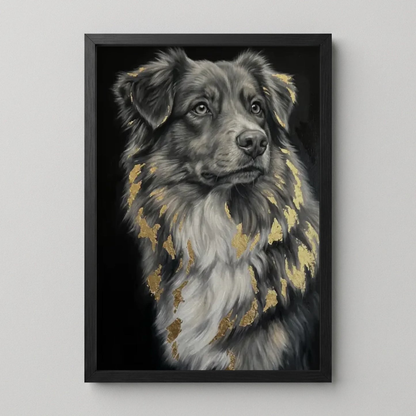 Poster Framed Black Mockup