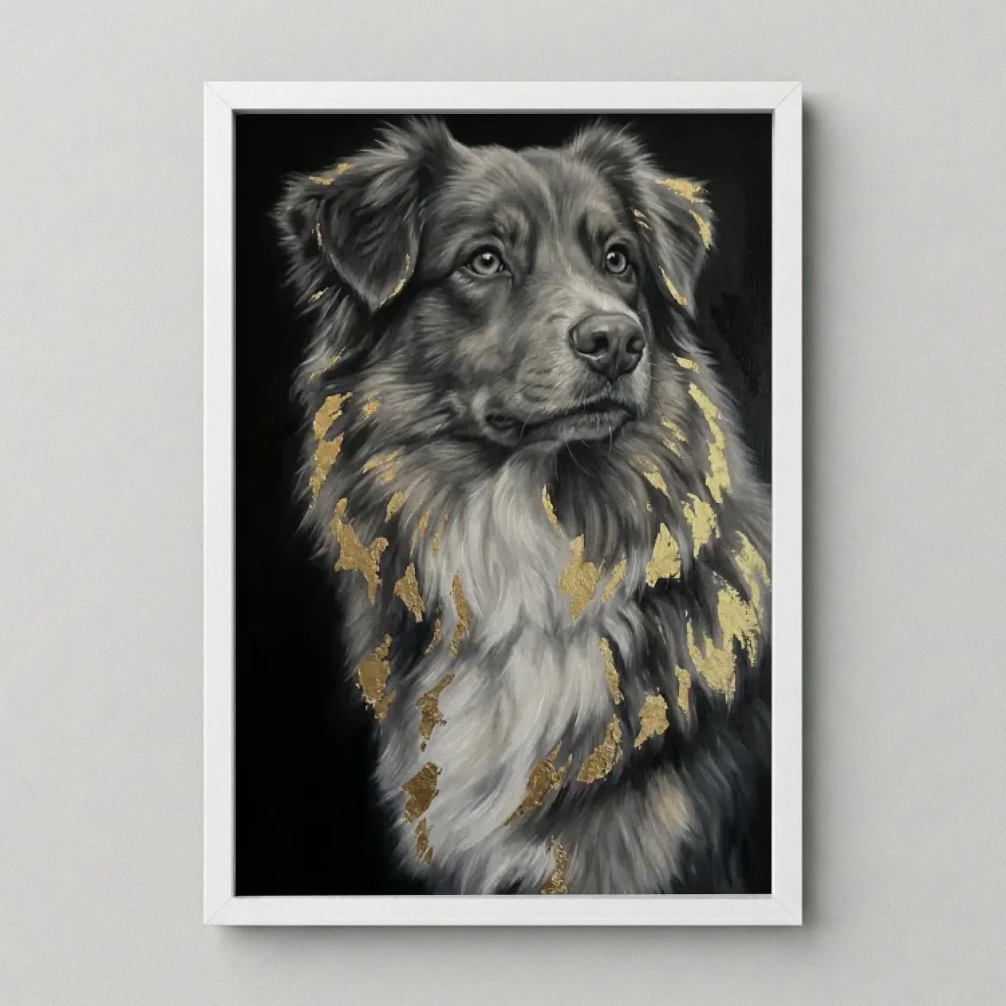 Poster Framed White Mockup