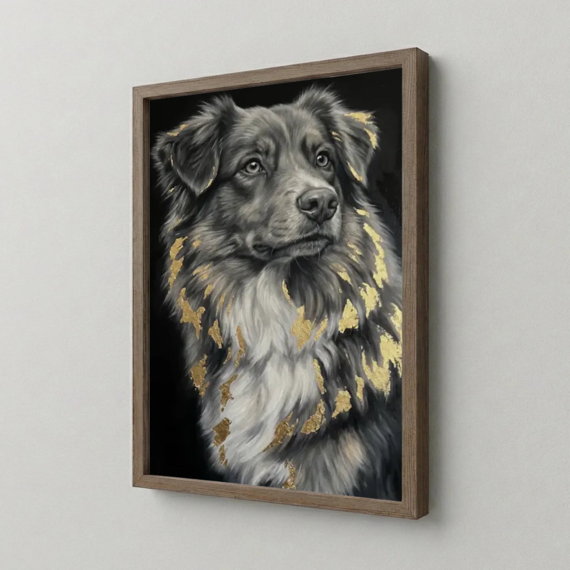 Poster Framed Walnut Mockup Site