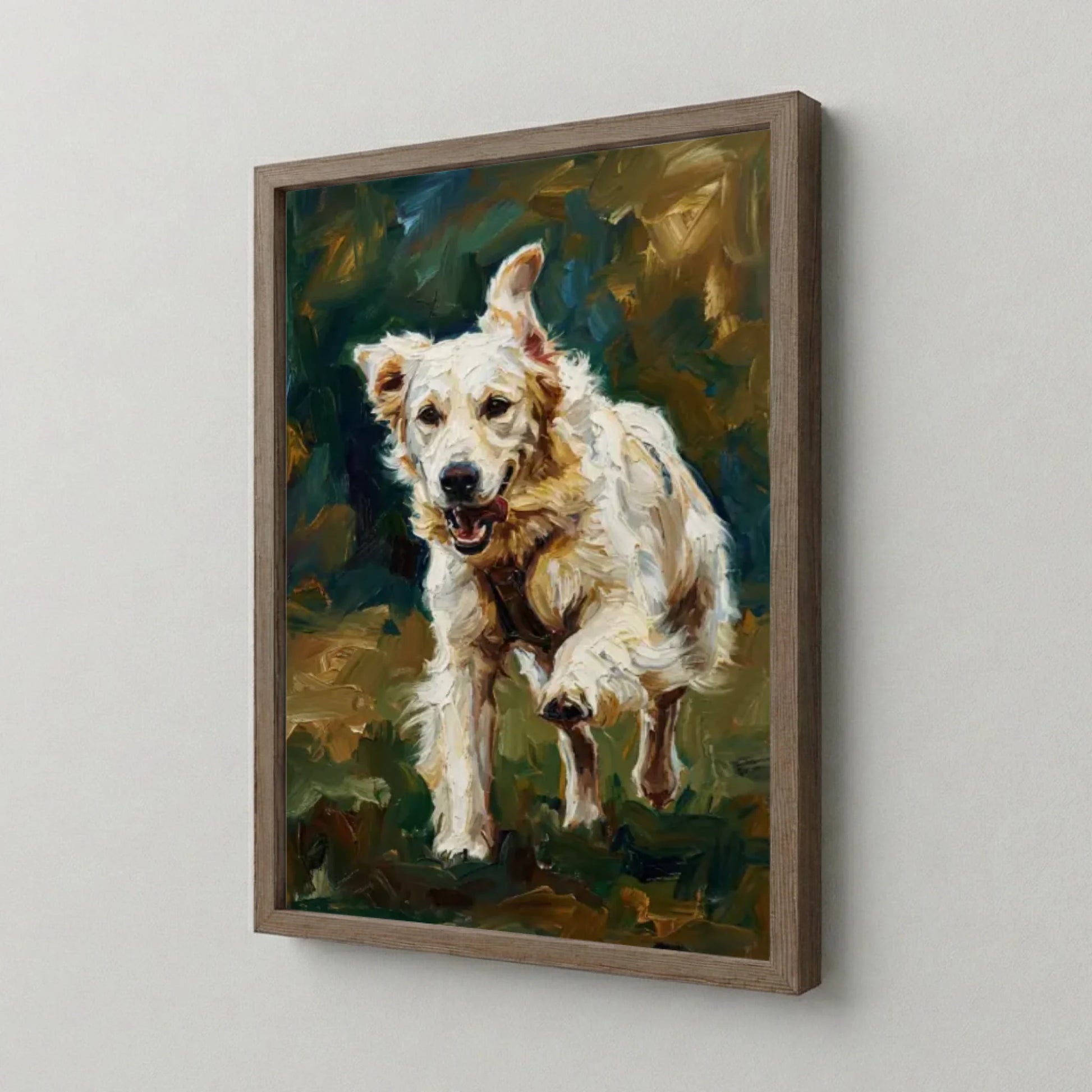 Poster Framed Walnut Mockup Site