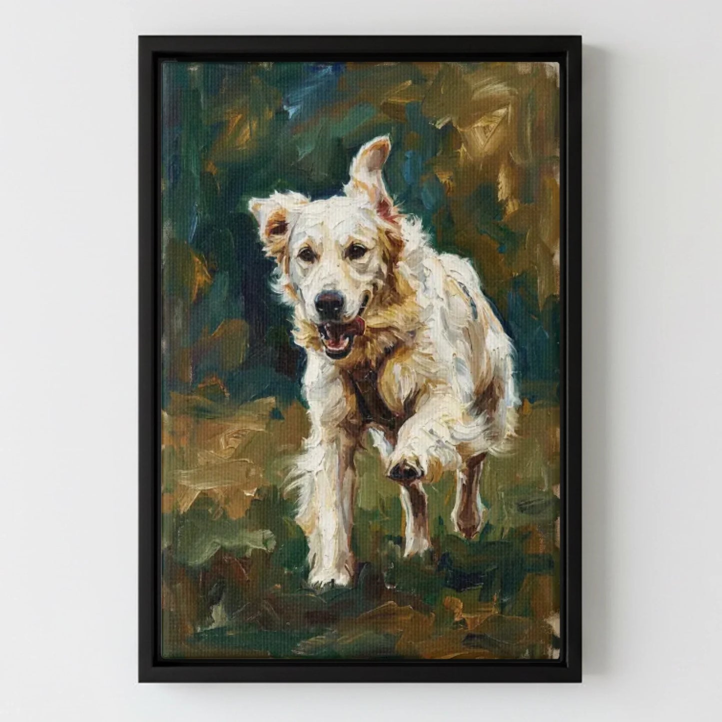 Framed Canvas Black Mockup Frontal
