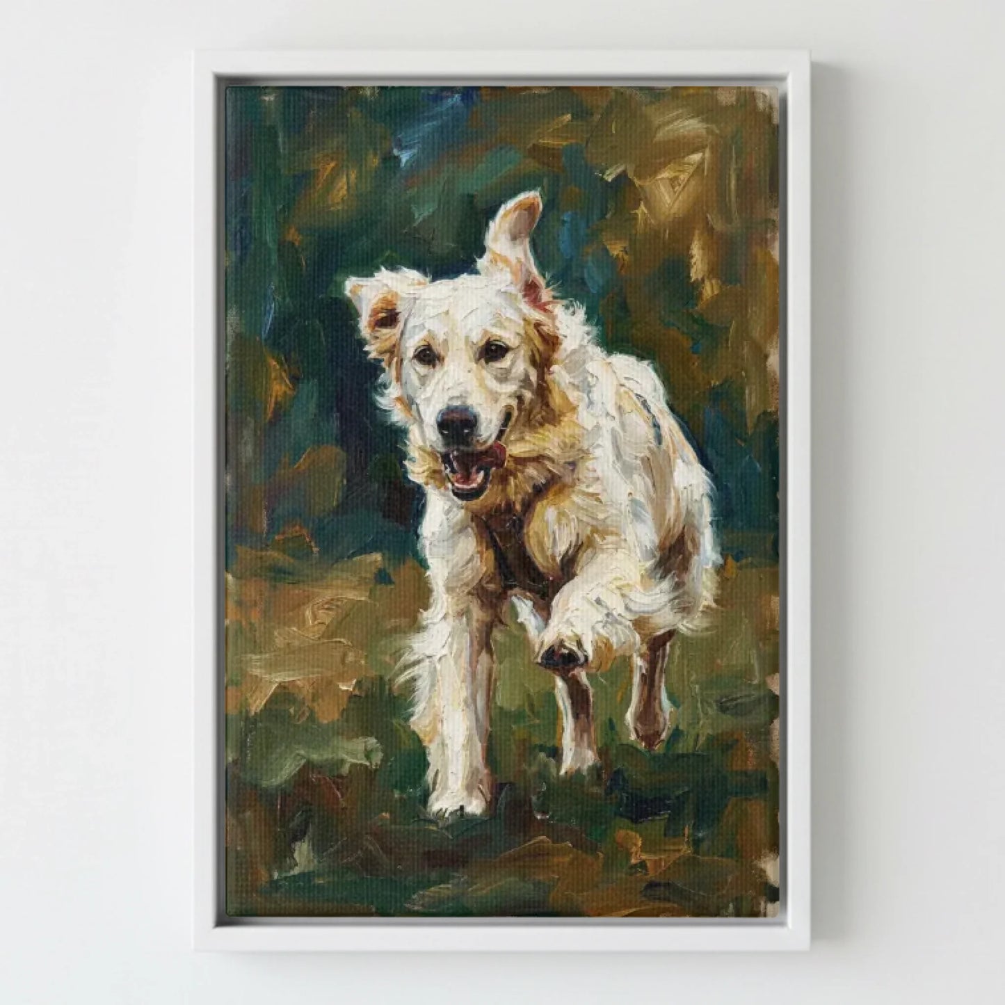 Framed Canvas White Mockup Frontal