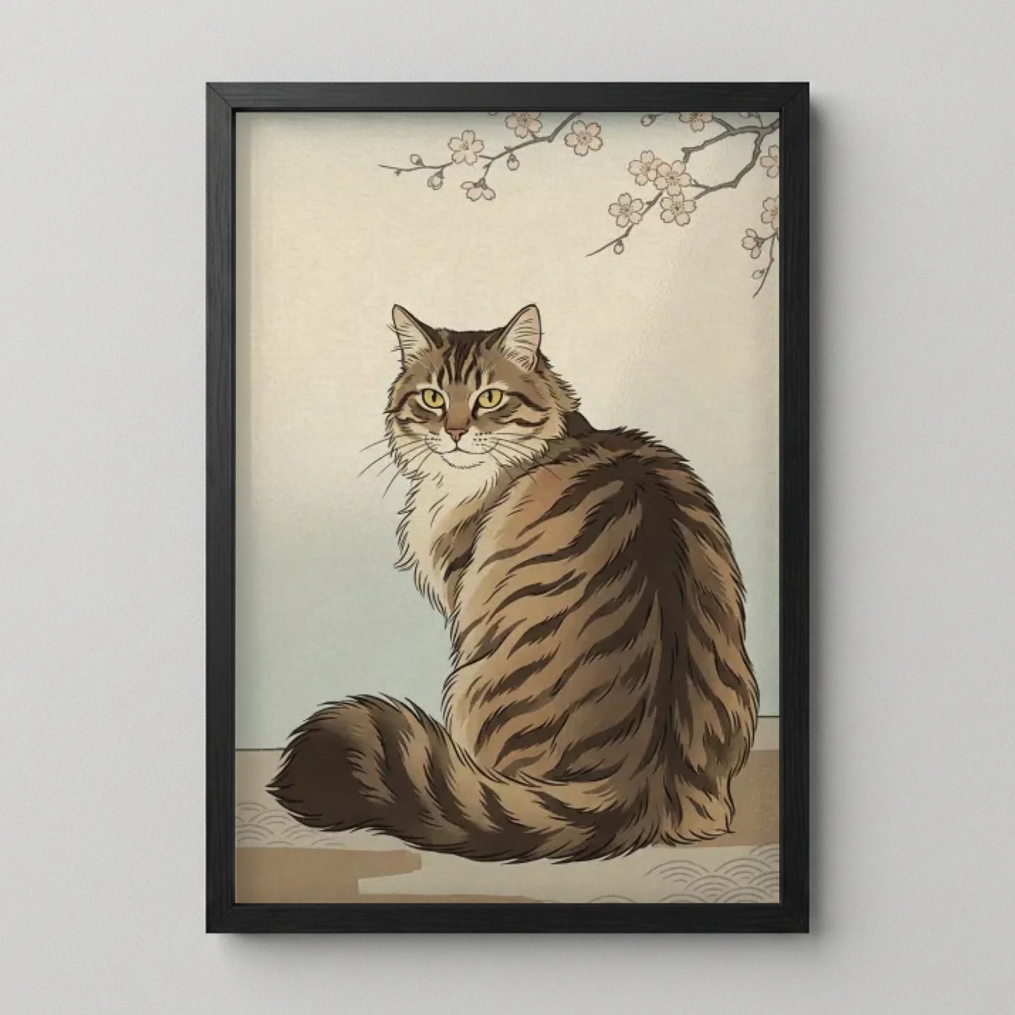 Poster Framed Black Mockup