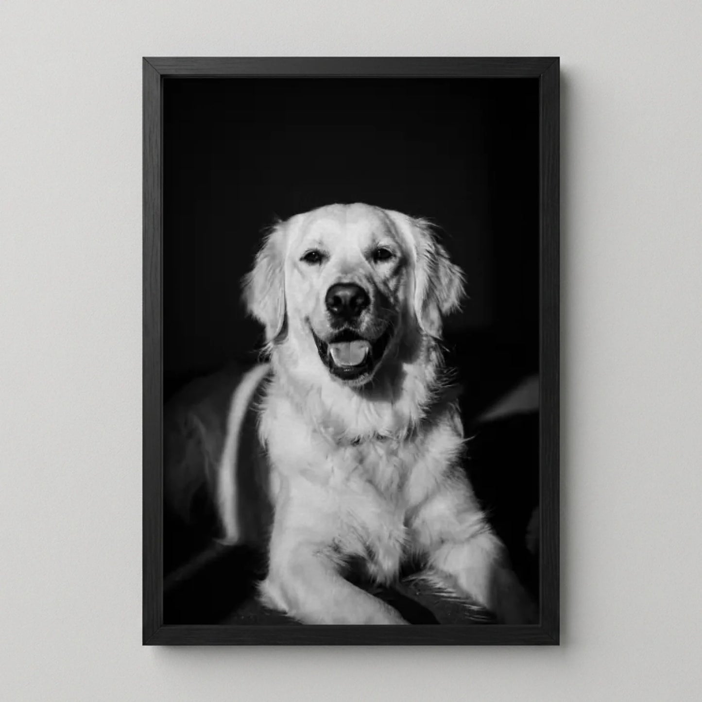 Poster Framed Black Mockup