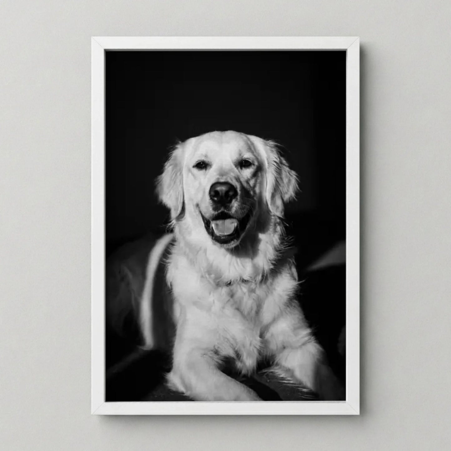 Poster Framed White Mockup