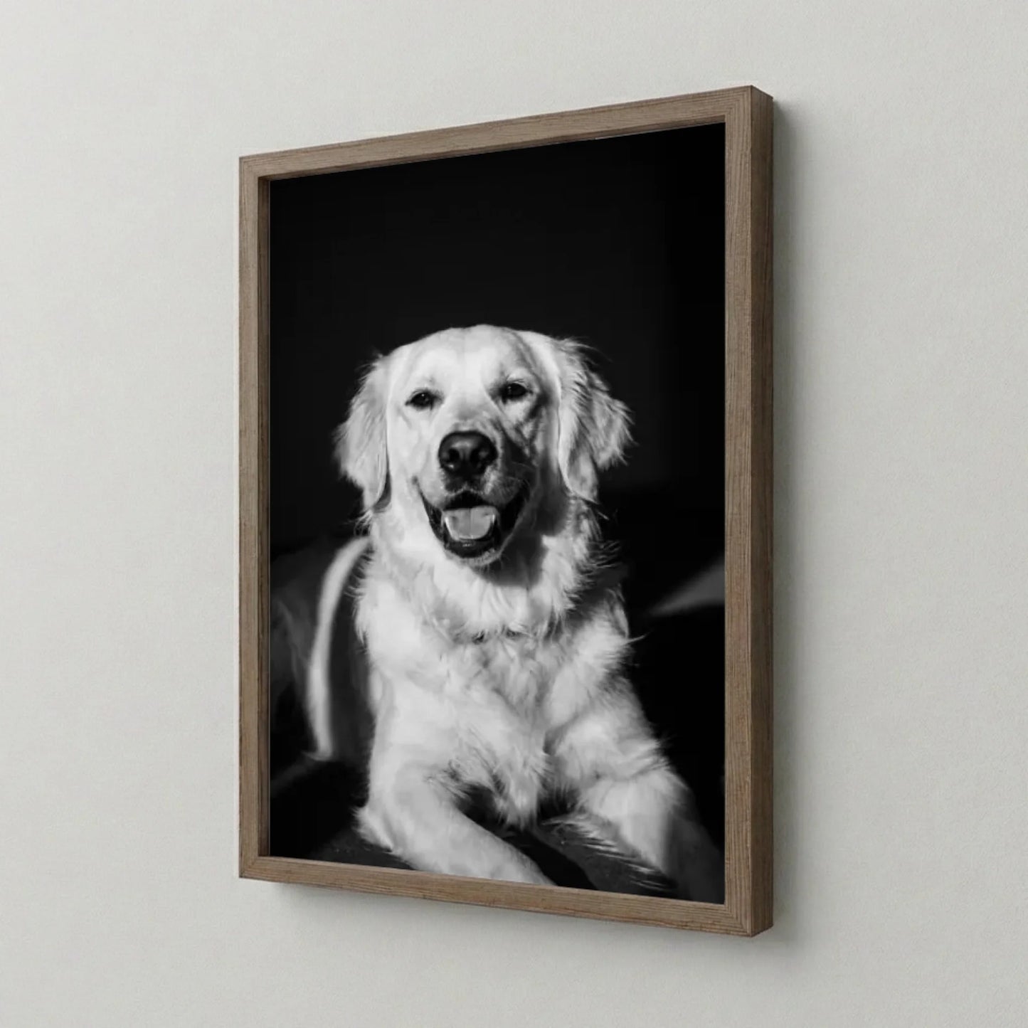 Poster Framed Walnut Mockup Site