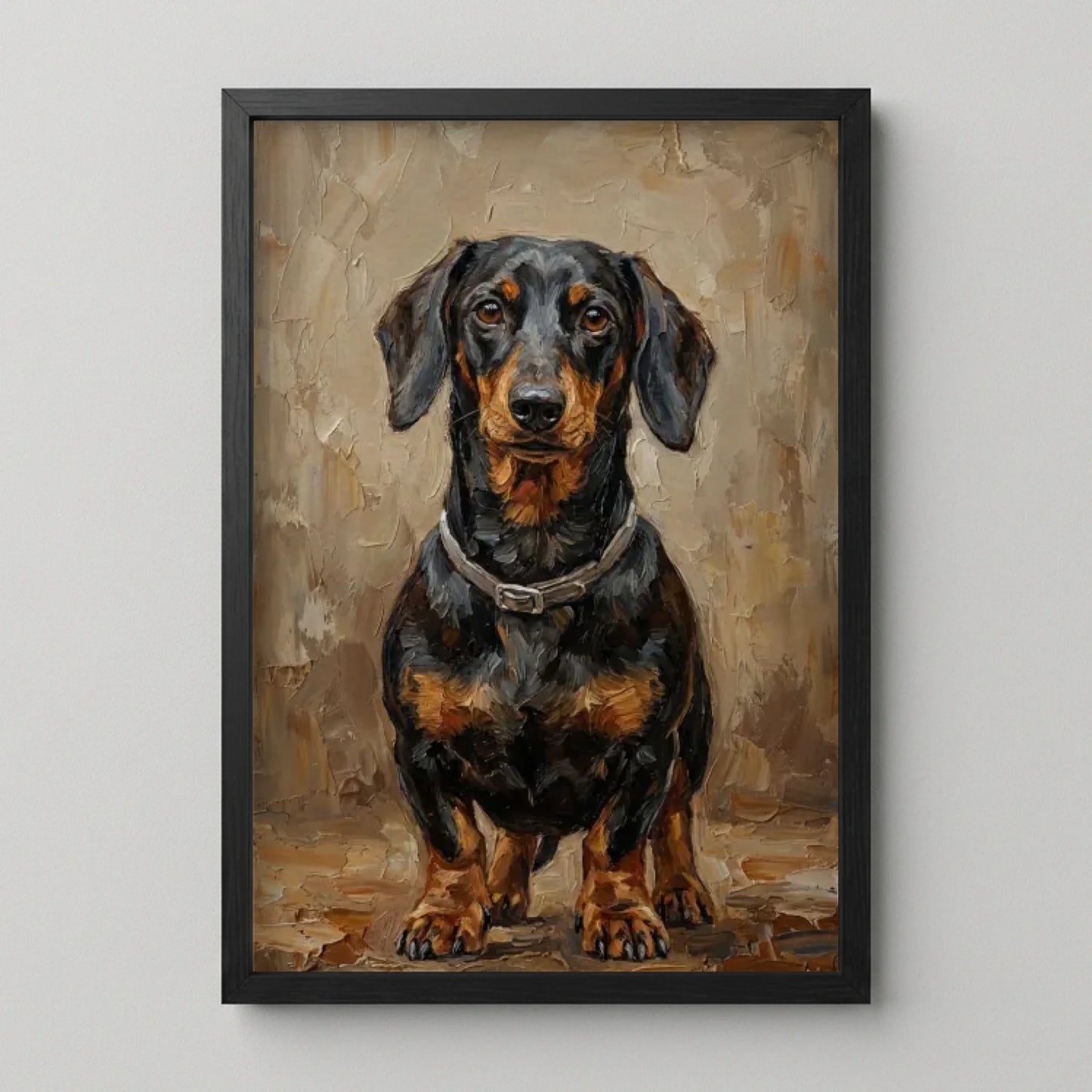 Poster Framed Black Mockup
