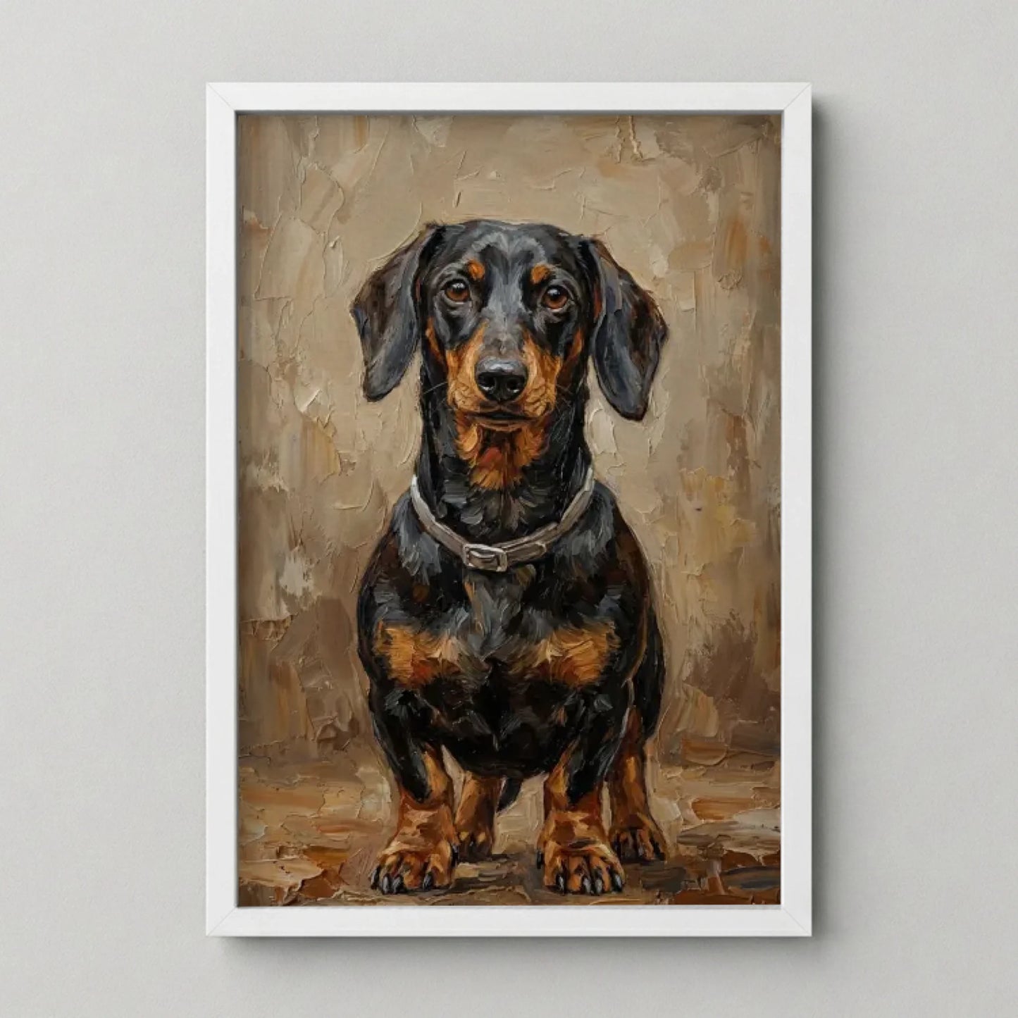 Poster Framed White Mockup