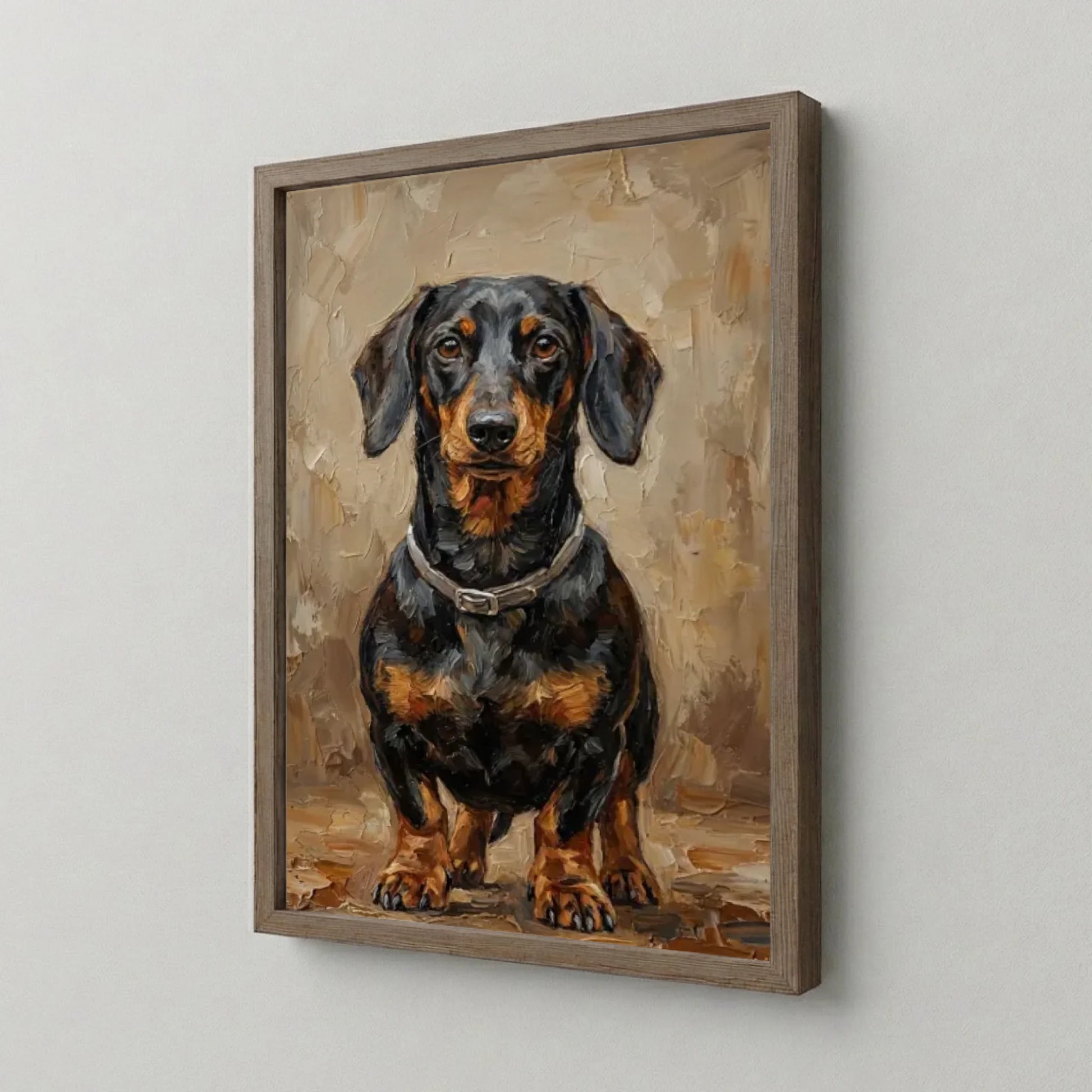 Poster Framed Walnut Mockup Site