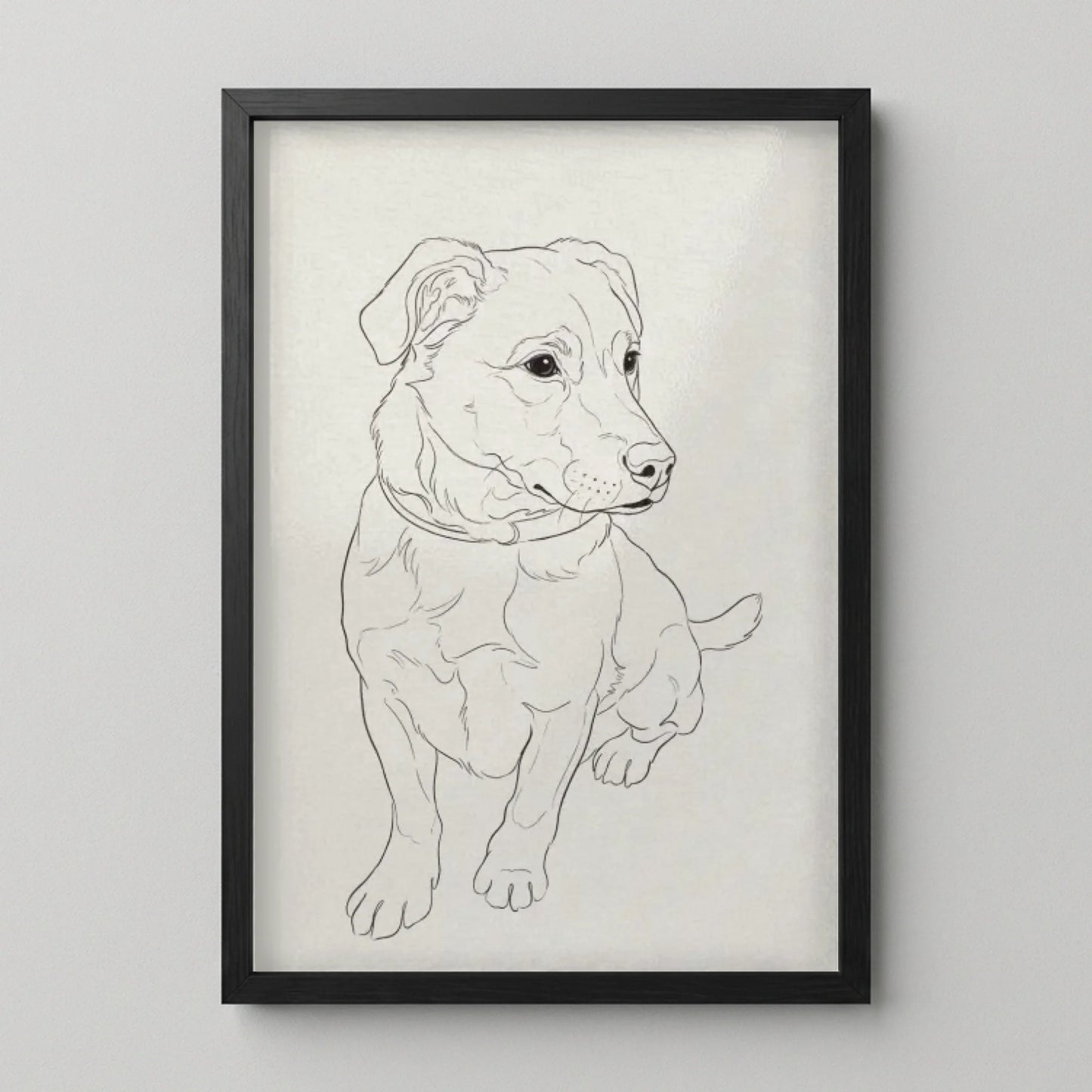Poster Framed Black Mockup