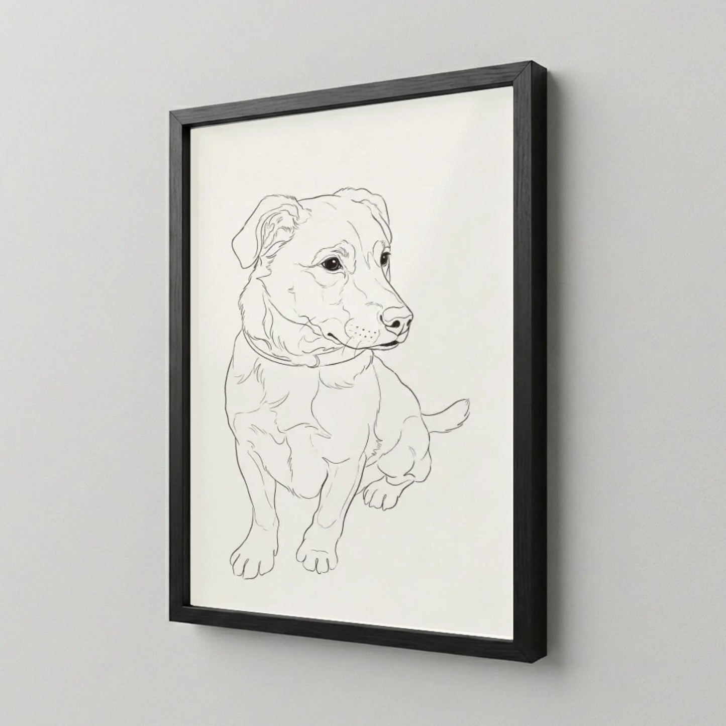 Poster Framed Black Mockup Site