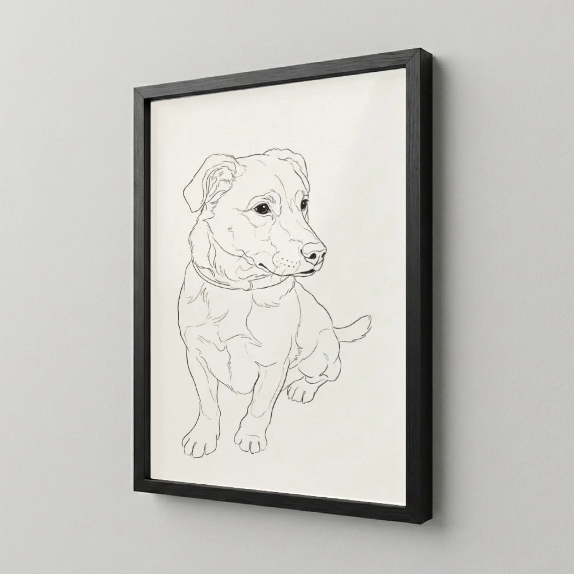 Poster Framed Black Mockup Site