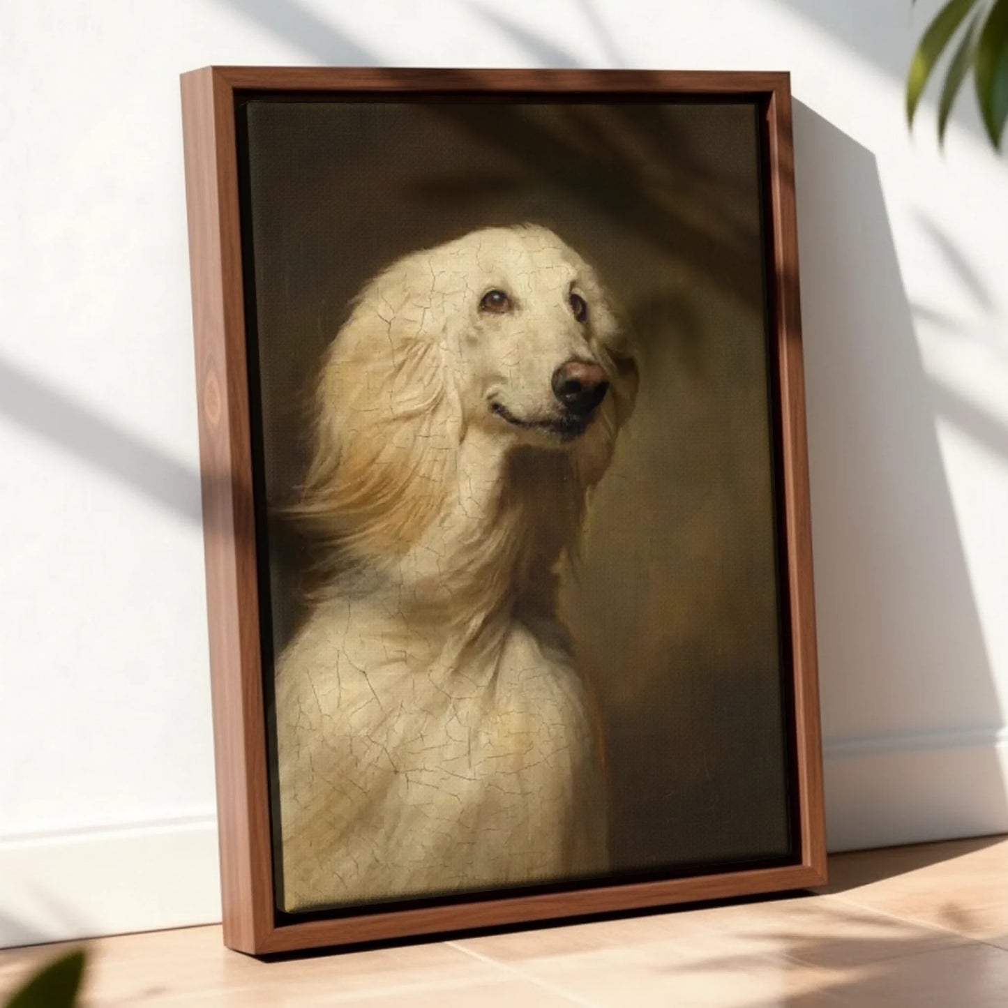Framed Canvas Walnut Mockup Site
