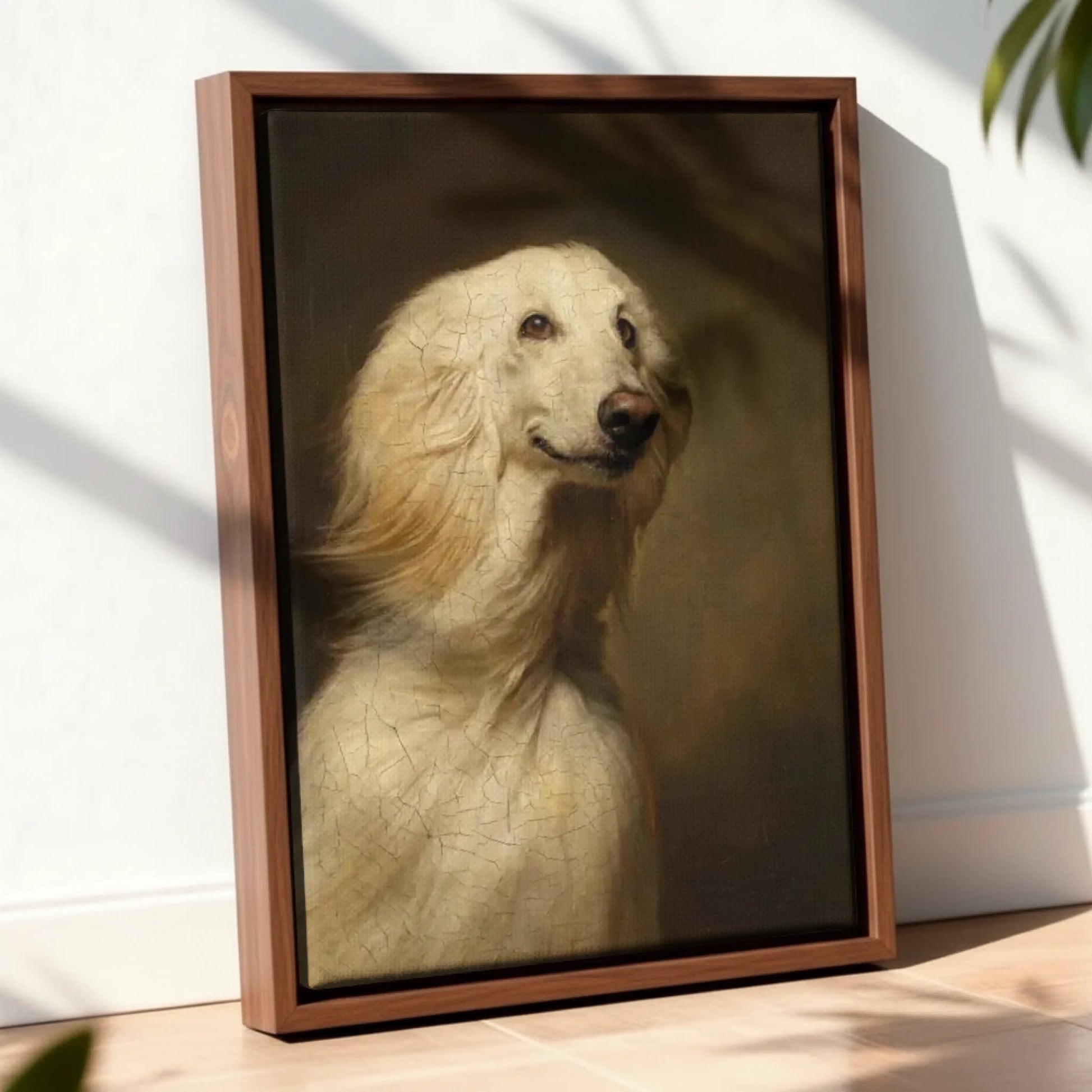 Framed Canvas Walnut Mockup Site