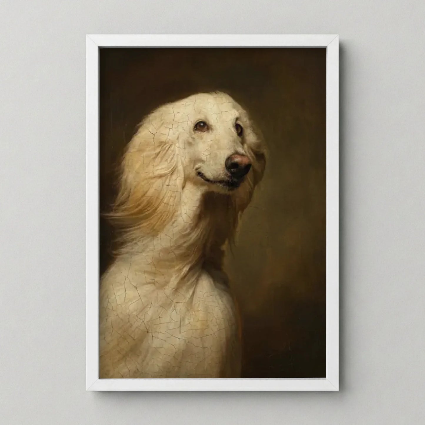 Poster Framed White Mockup