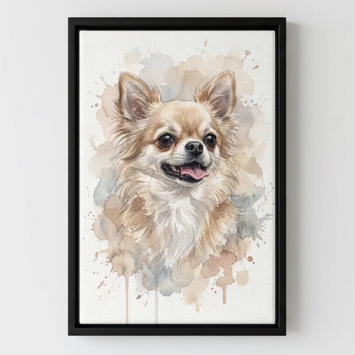 Framed Canvas Black Mockup Frontal