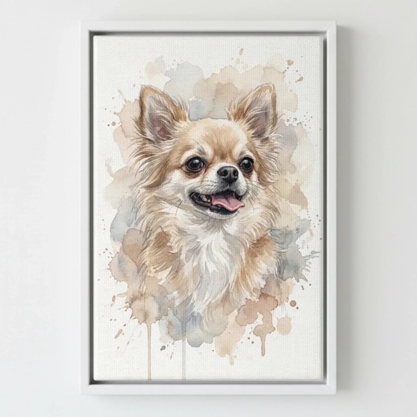 Framed Canvas White Mockup Frontal