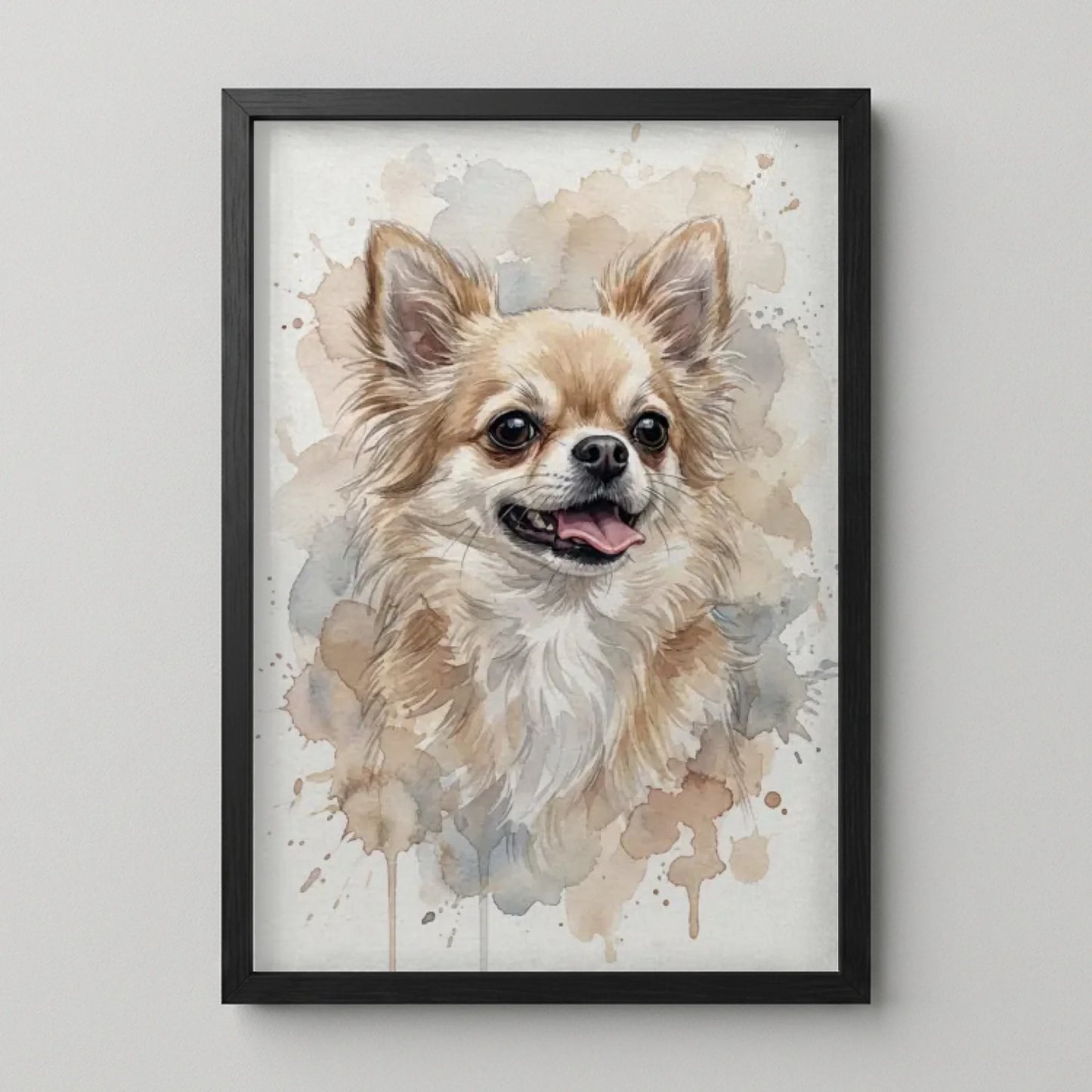 Poster Framed Black Mockup