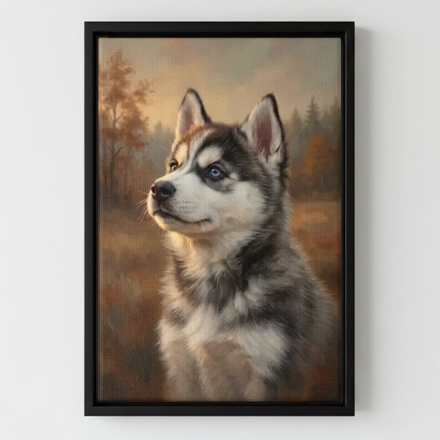 Framed Canvas Black Mockup Frontal