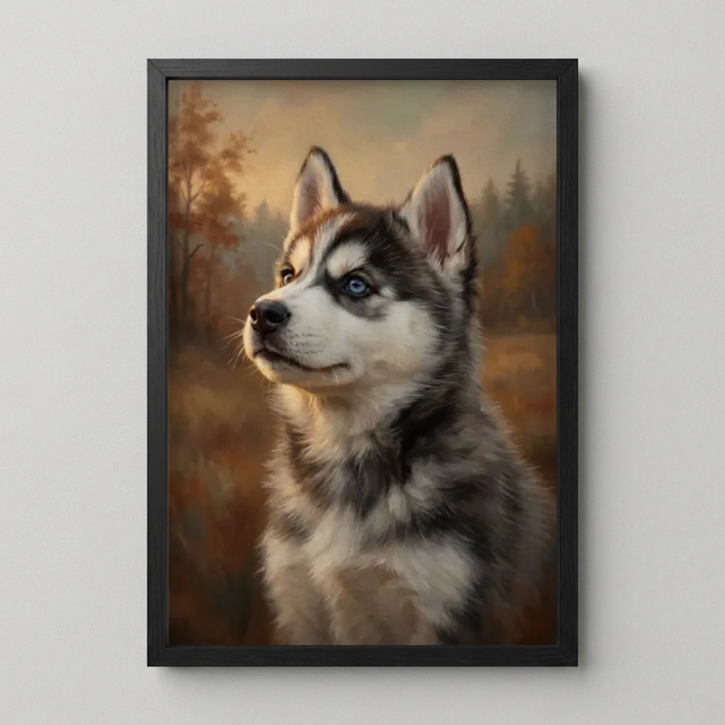 Poster Framed Black Mockup