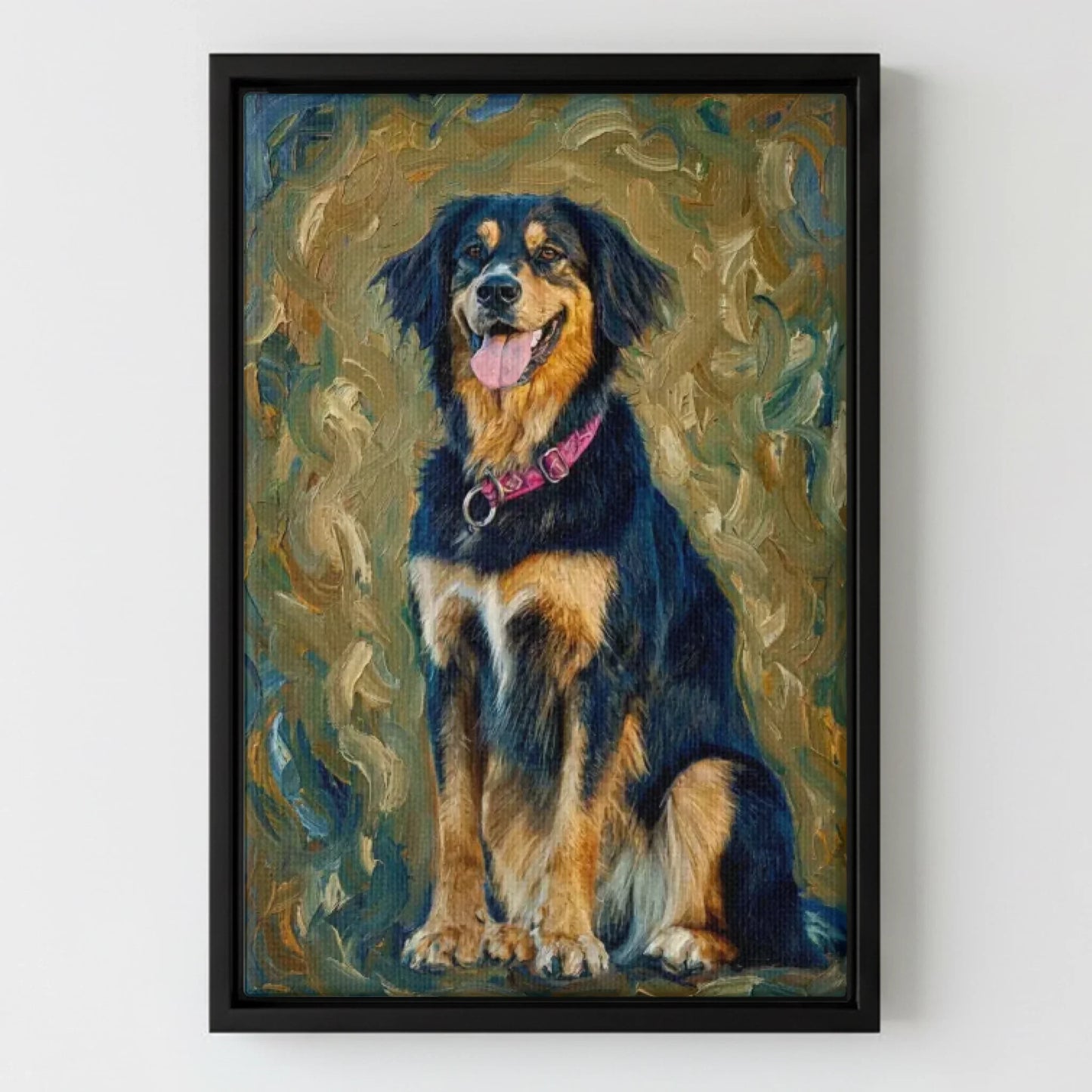 Framed Canvas Black Mockup Frontal