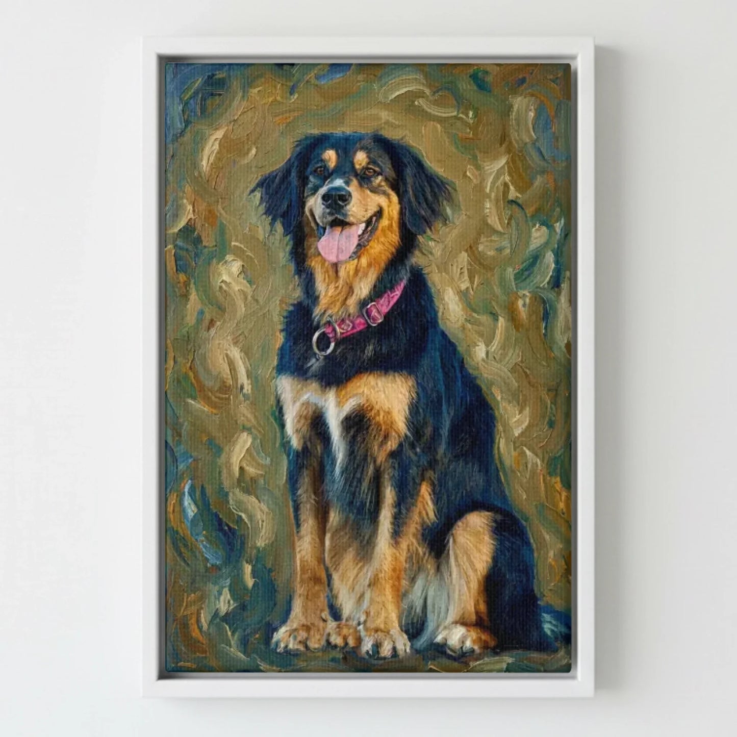 Framed Canvas White Mockup Frontal