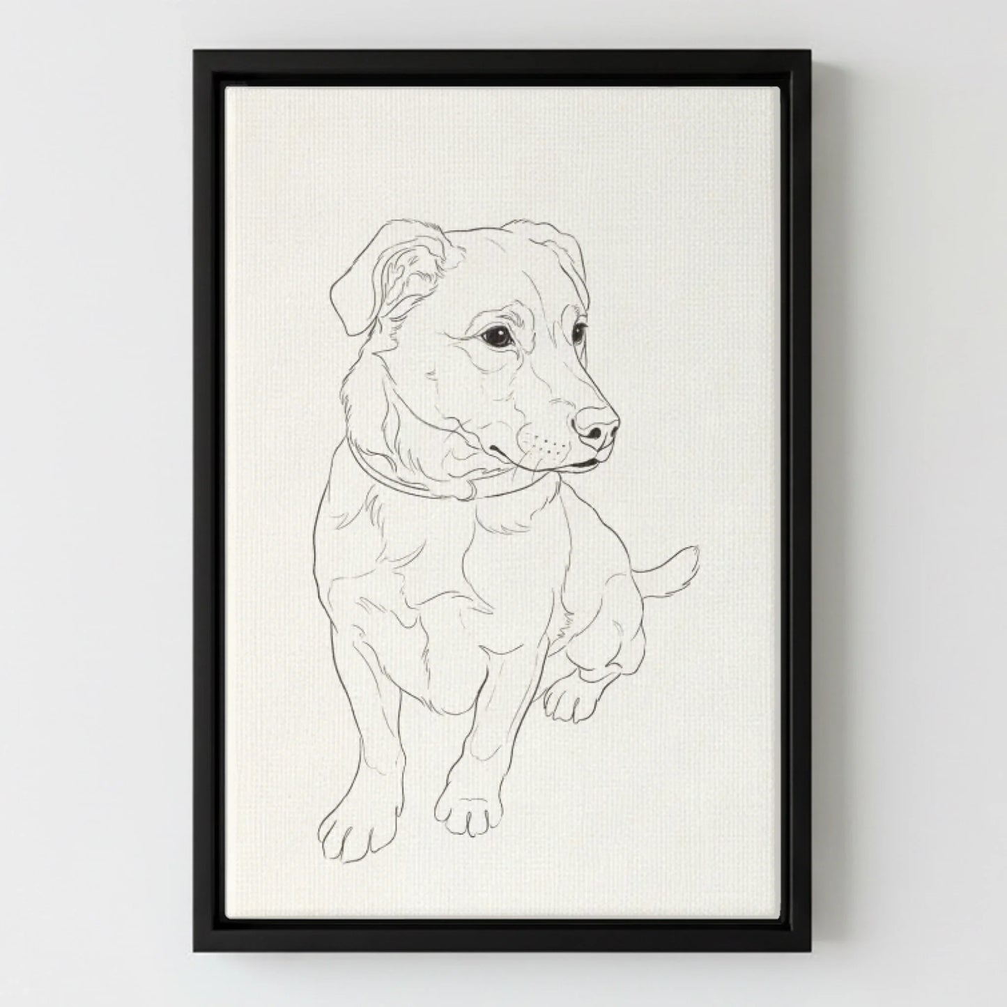Framed Canvas Black Mockup Frontal