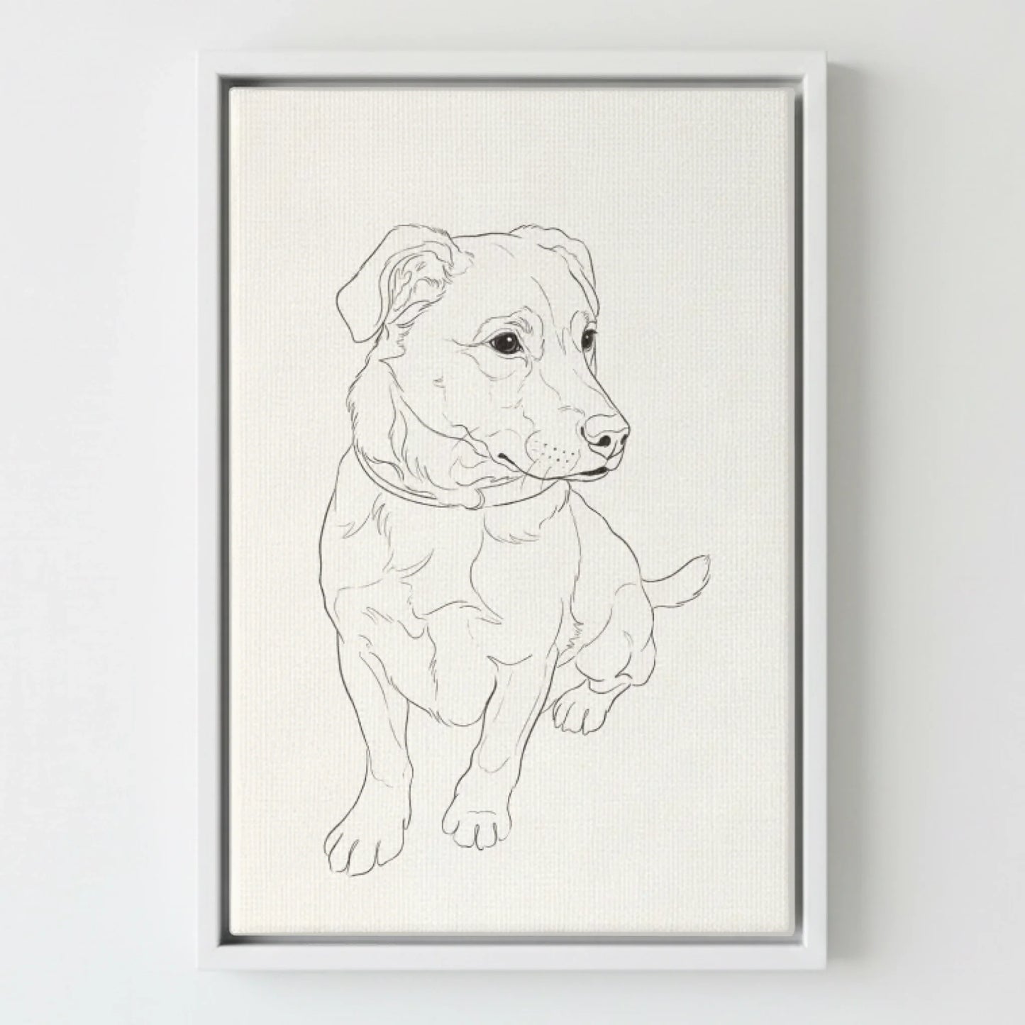 Framed Canvas White Mockup Frontal