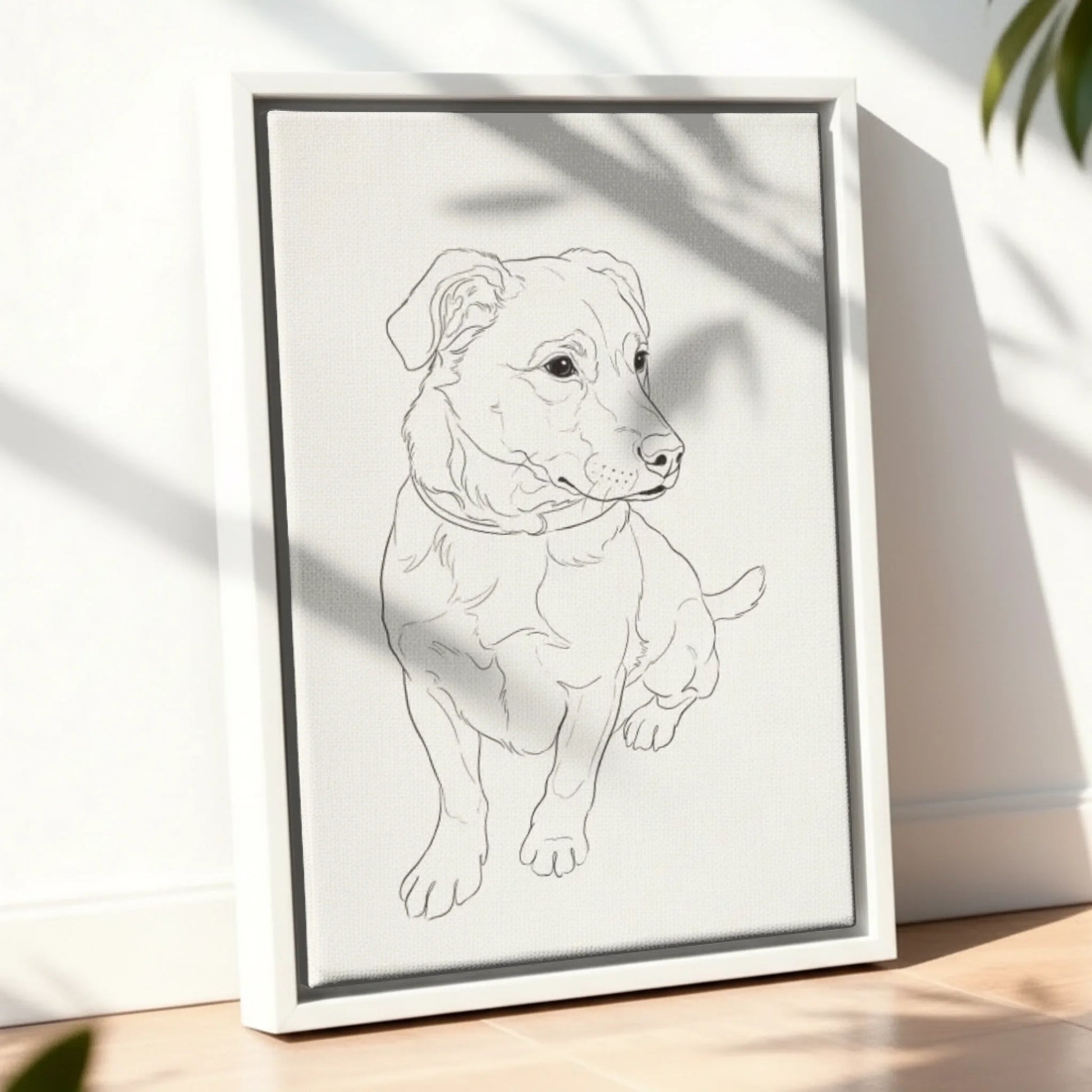 Framed Canvas White Mockup Site