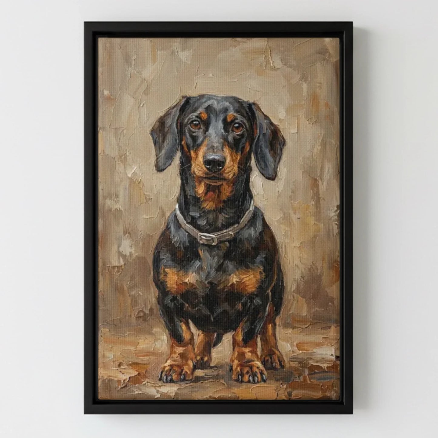 Framed Canvas Black Mockup Frontal