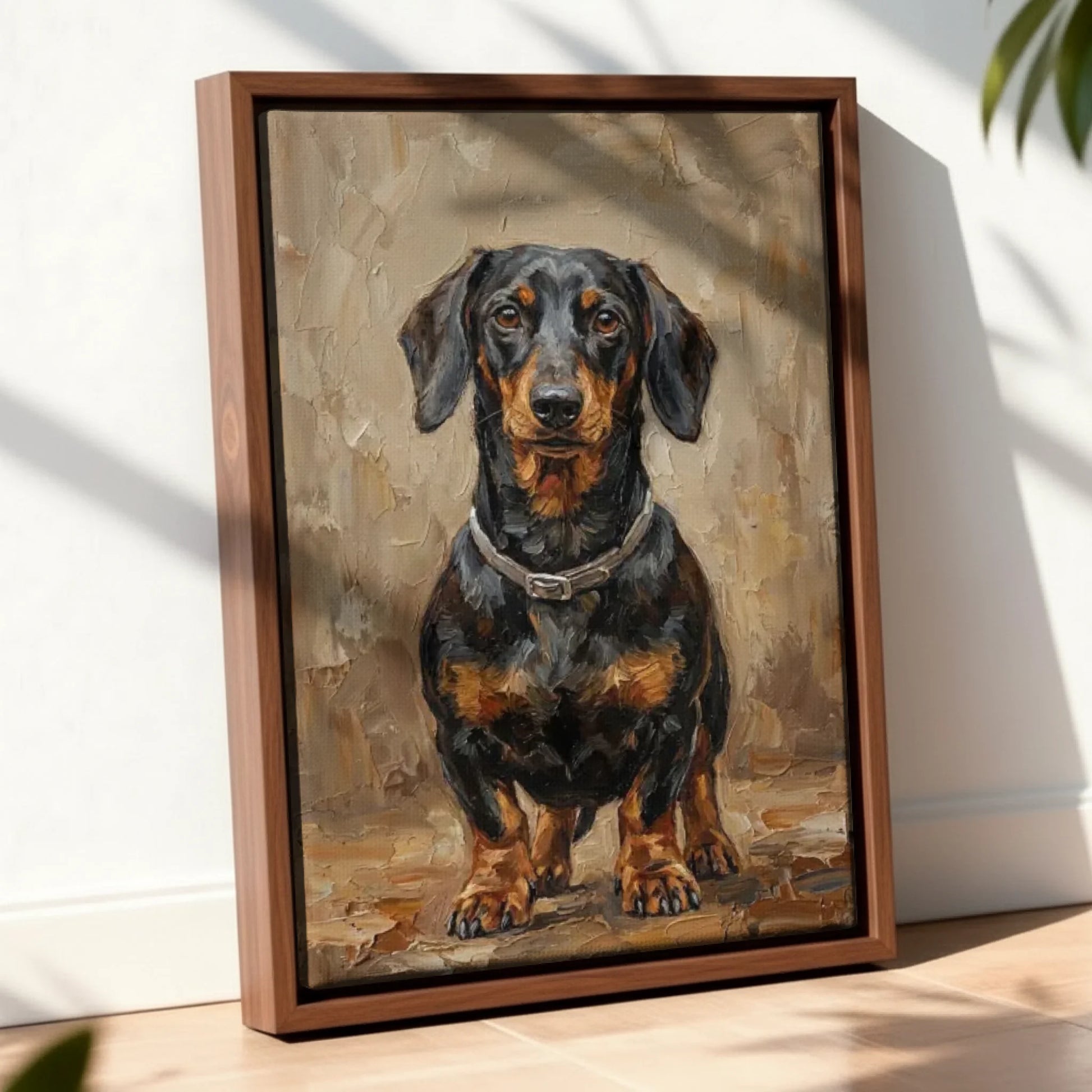 Framed Canvas Walnut Mockup Site