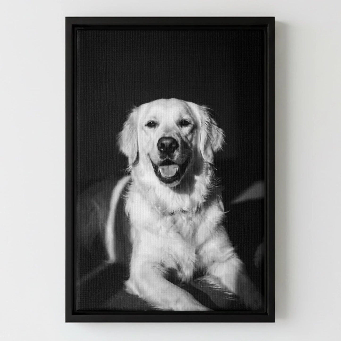Framed Canvas Black Mockup Frontal