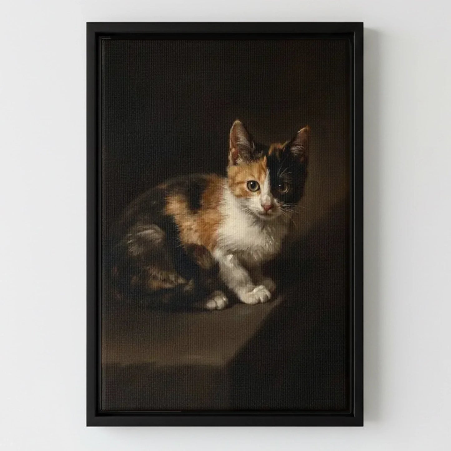 Framed Canvas Black Mockup Frontal
