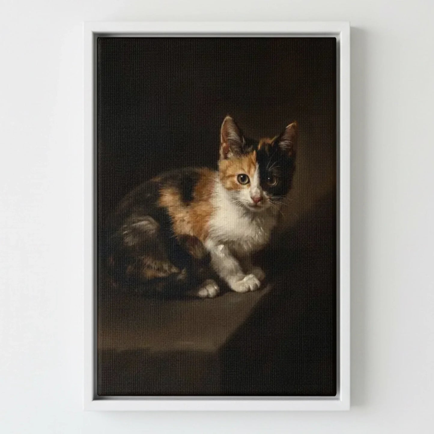 Framed Canvas White Mockup Frontal