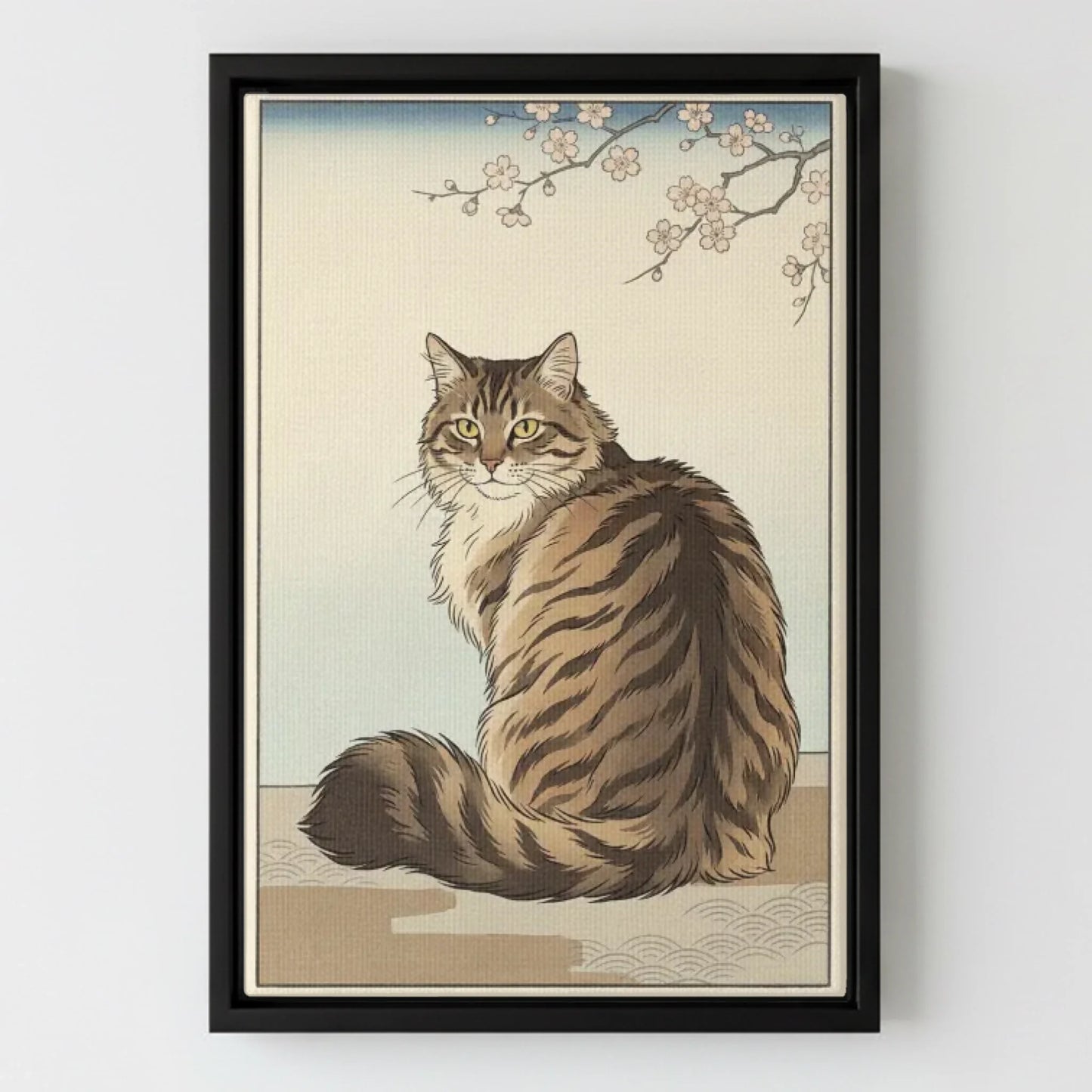 Framed Canvas Black Mockup Frontal