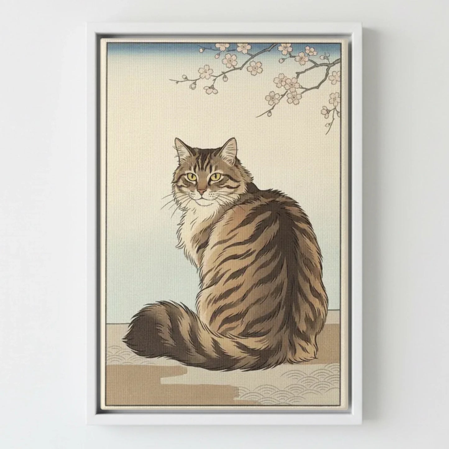 Framed Canvas White Mockup Frontal