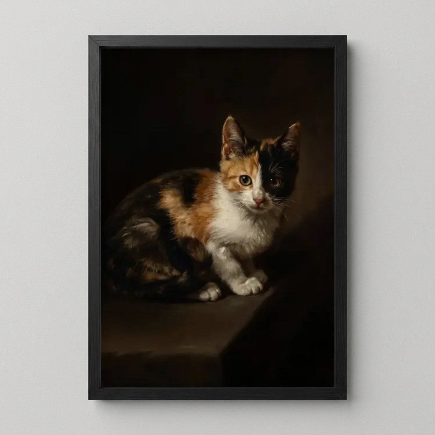 Poster Framed Black Mockup