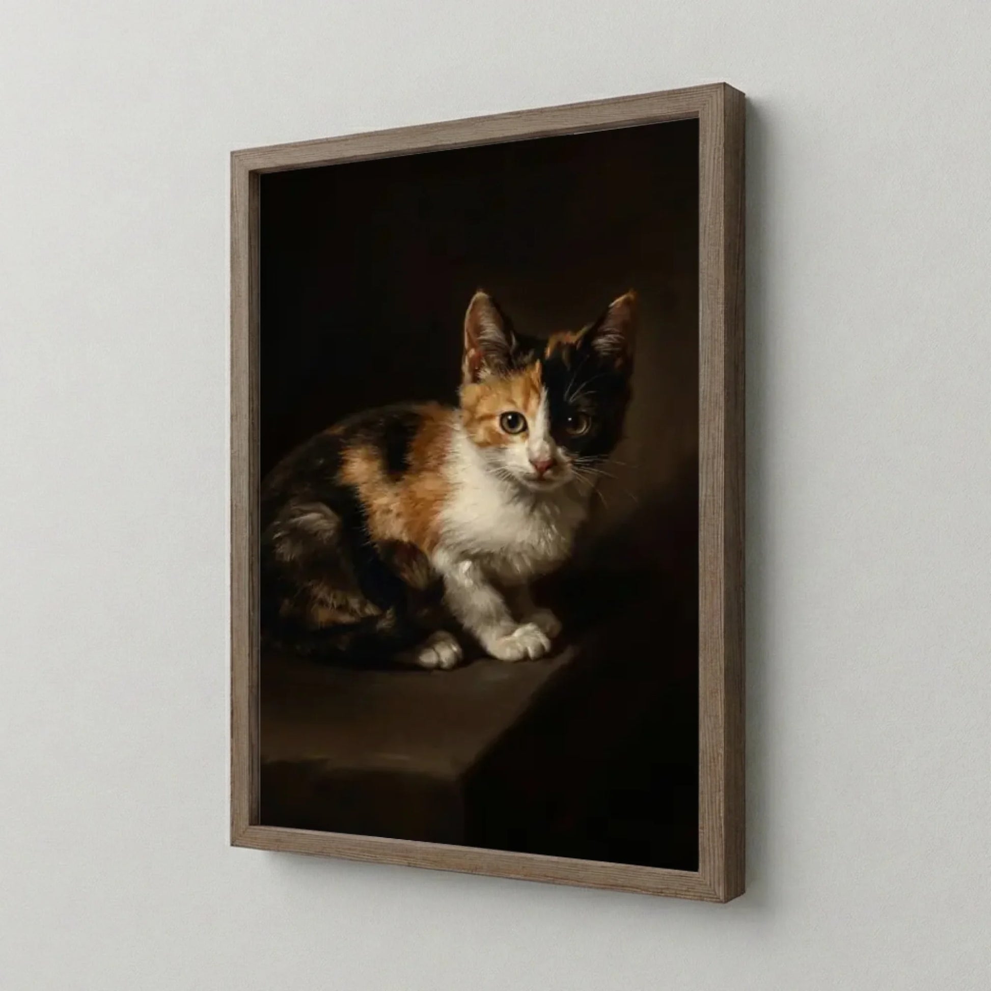 Poster Framed Walnut Mockup Site