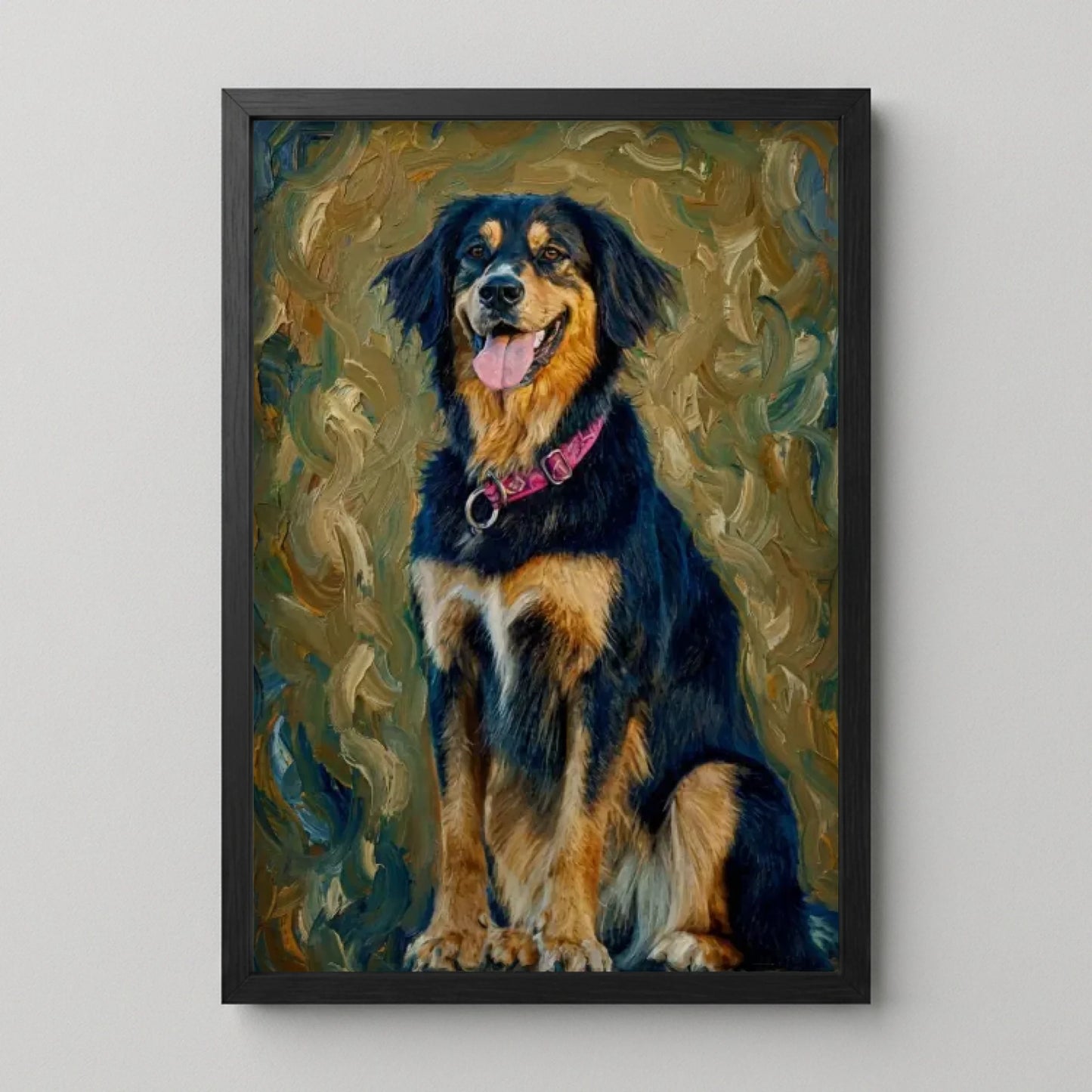 Poster Framed Black Mockup