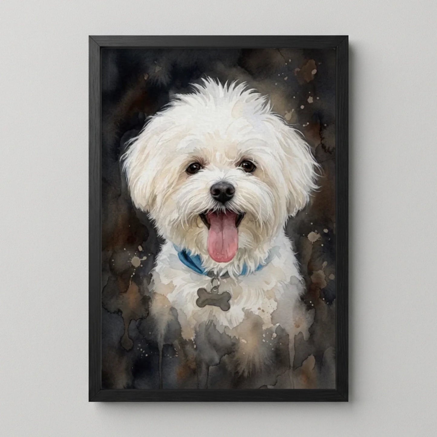 Poster Framed Black Mockup